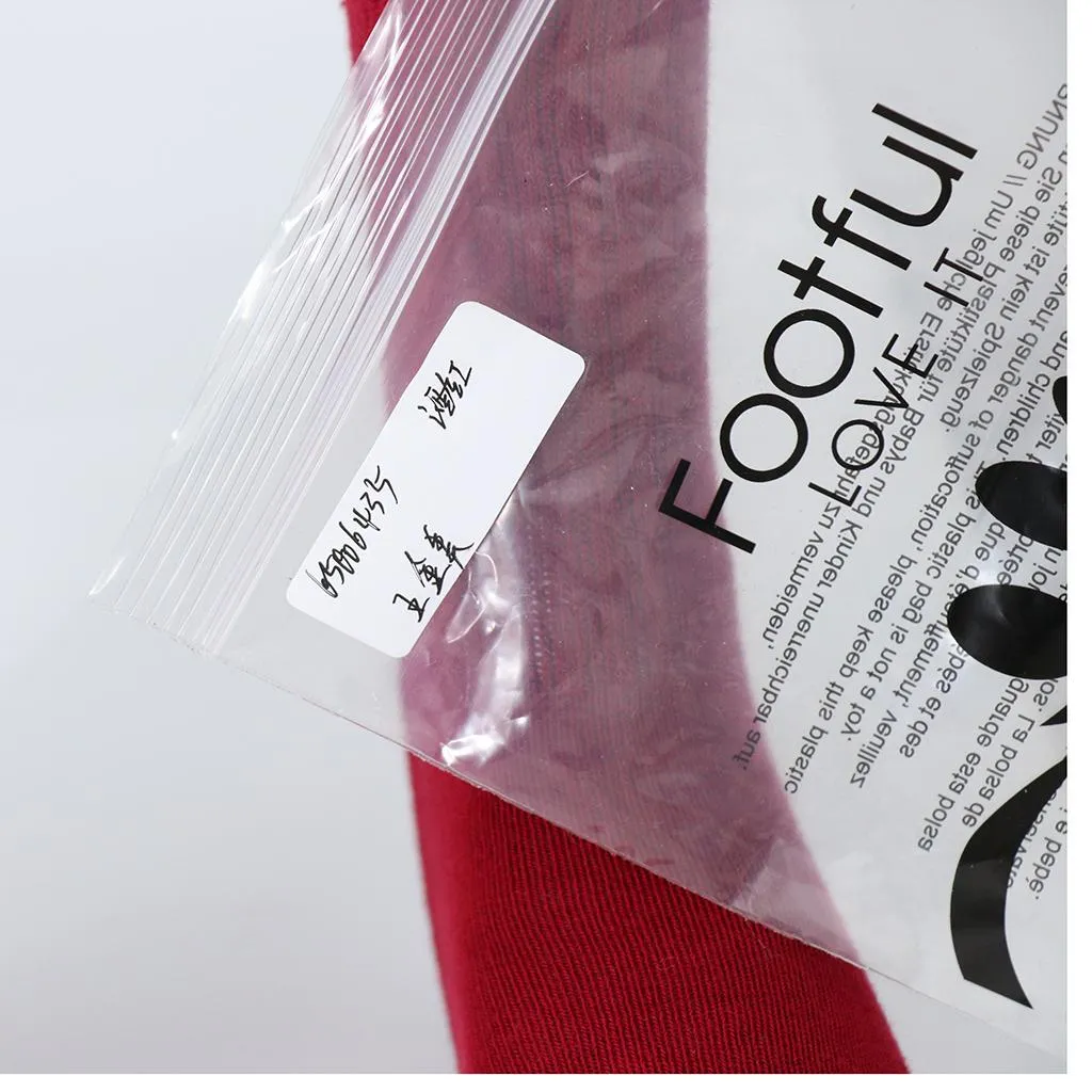 1 Pair Sports Socks Cycling Running Warm Socks Comfortable 35-38 Wine Red