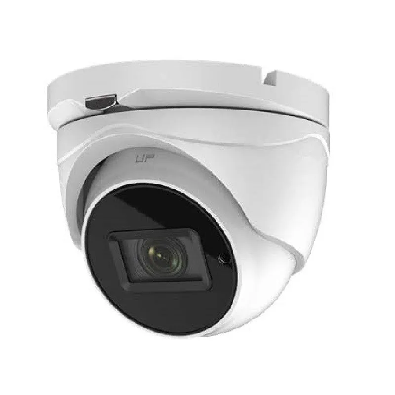 8.29MP UHD TVI 4K Advanced Armored Dome Camera, Varifocal, Motorized Zoom, White