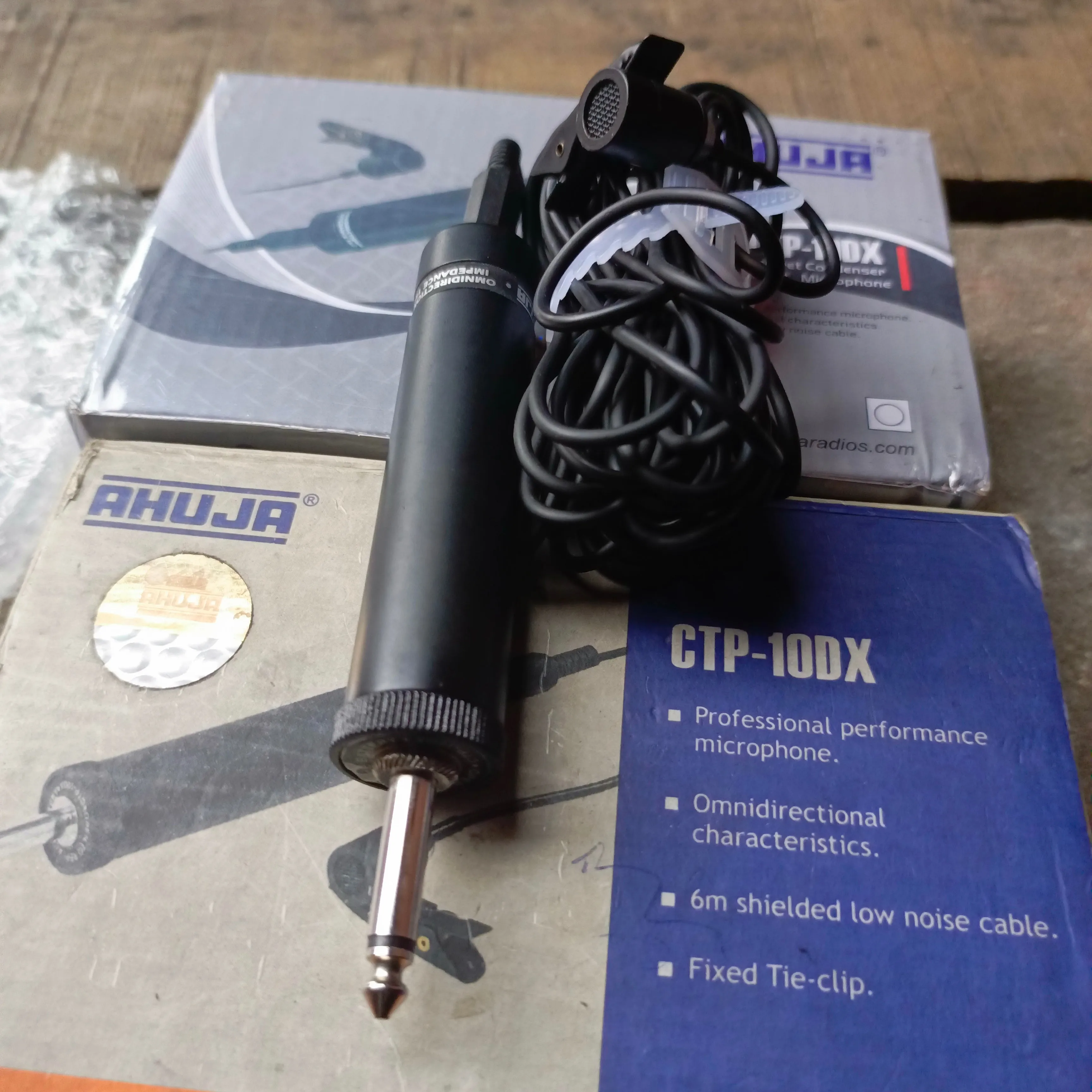AHUJA CTP-10DX Electret Condenser Omnidirectional Microphone - Brand New