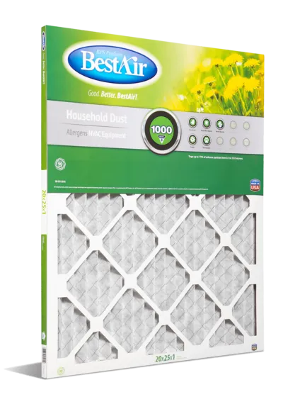 BestAir® B1-2025-8-12 Pleated Filter Merv 8 (20" x 25" x 1")