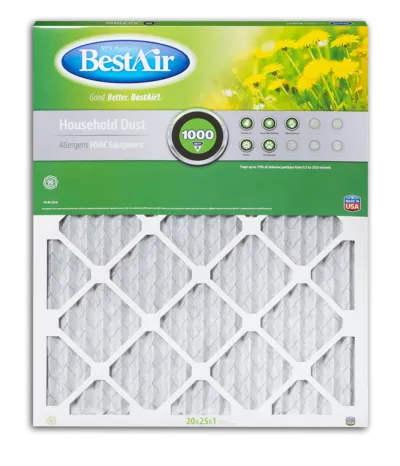 BestAir® B1-2025-8-12 Pleated Filter Merv 8 (20" x 25" x 1")