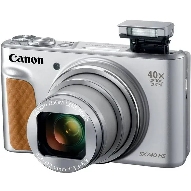 Canon SX740SL PowerShot SX740 HS Digital Camera - Silver