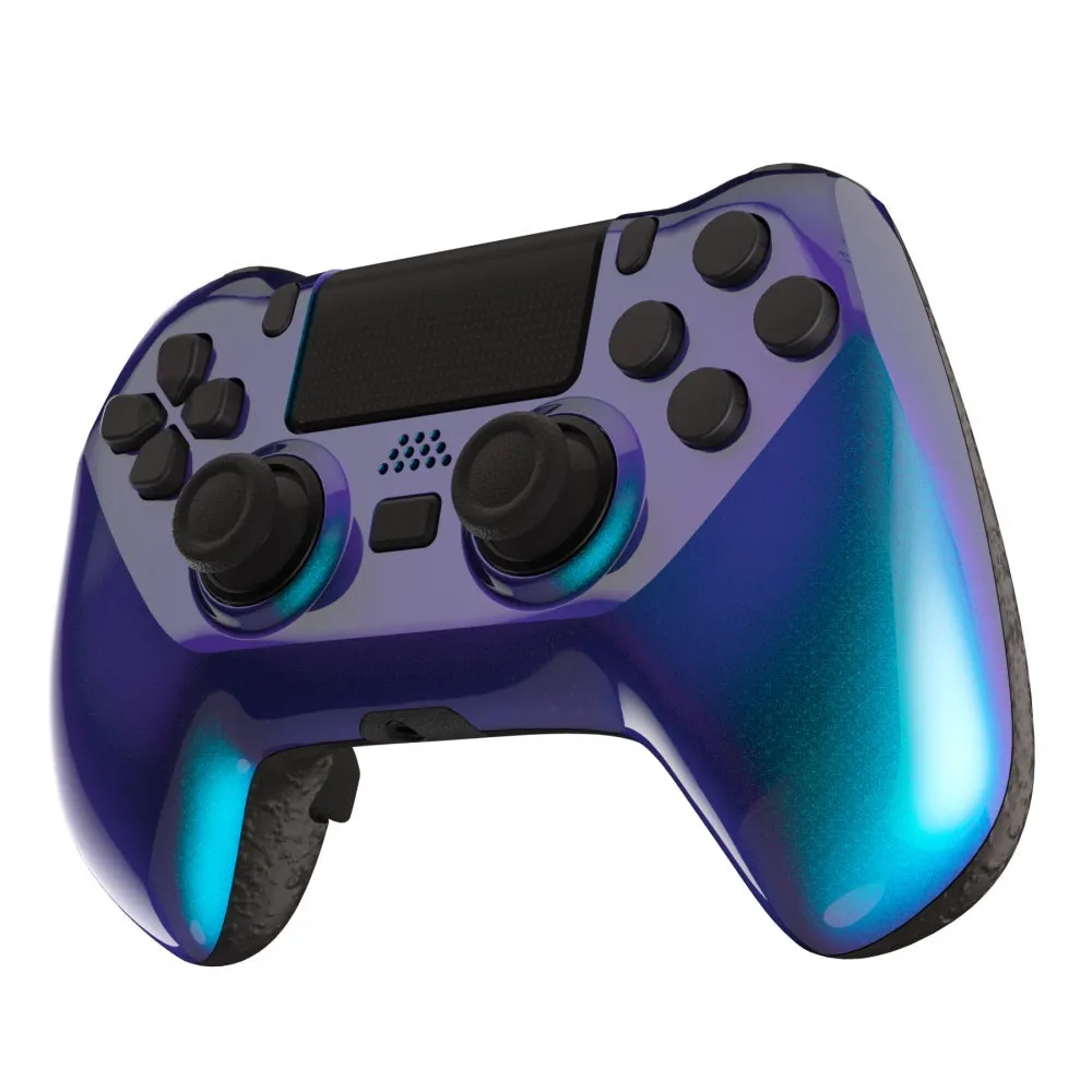 eXtremeRate DECADE Tournament Controller (DTC) Upgrade Kit for PS4 Controller JDM-040/050/055 - Chameleon Purple Blue