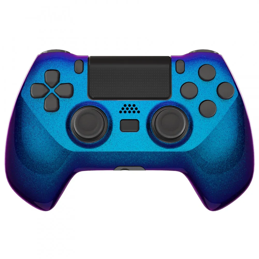 eXtremeRate DECADE Tournament Controller (DTC) Upgrade Kit for PS4 Controller JDM-040/050/055 - Chameleon Purple Blue