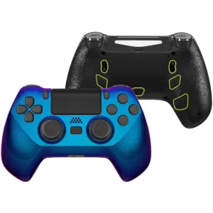 eXtremeRate DECADE Tournament Controller (DTC) Upgrade Kit for PS4 Controller JDM-040/050/055 - Chameleon Purple Blue