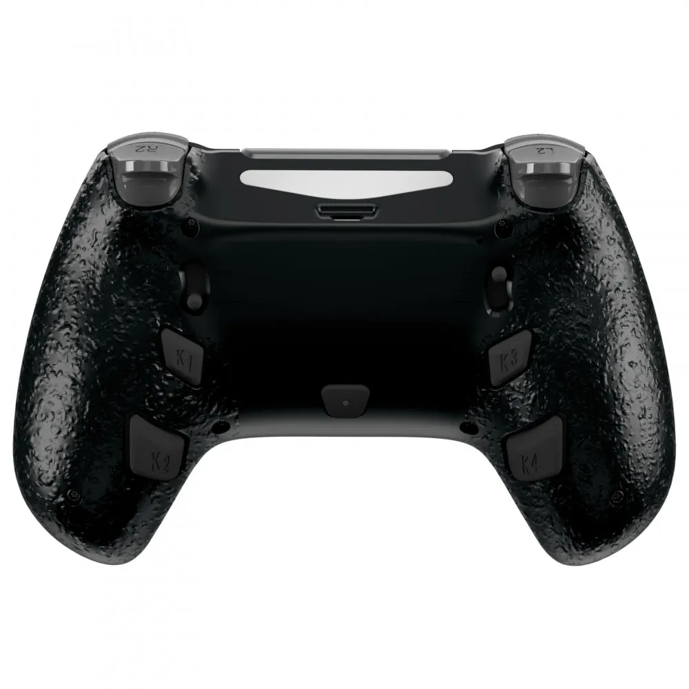 eXtremeRate White DECADE Tournament Controller (DTC) Upgrade Kit for PS4 Controller JDM-040/050/055, Upgrade Board & Ergonomic Shell & Back Buttons & Trigger Stops - Controller NOT Included - P4MG003