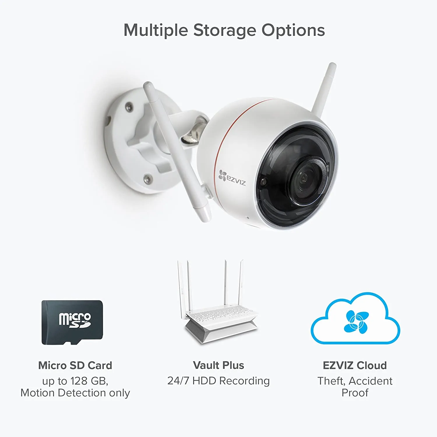 EZVIZ C3W PRO 4MP Outdoor WiFi Security Camera | Two-Way Audio, Smart AI Person/Vehicle Detection