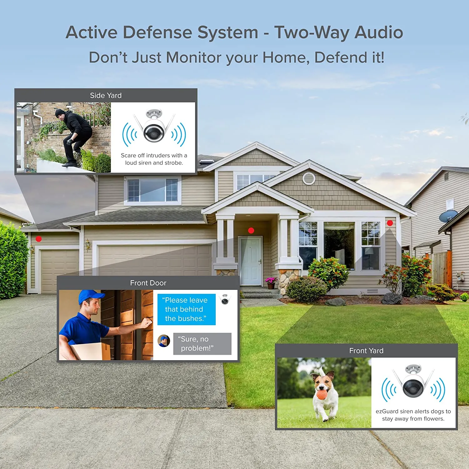 EZVIZ C3W PRO 4MP Outdoor WiFi Security Camera | Two-Way Audio, Smart AI Person/Vehicle Detection