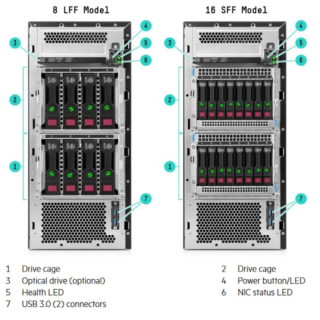 HPE ProLiant ML110 Gen9 Hot-Plug 4 LFF Server Chassis | 776934-B21