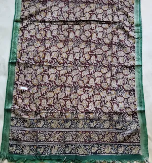 Kalamkari Silk Hand Painted Dupatta