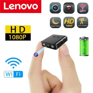 Lenovo XD Full HD 1080p Mini Secret Camera WiFi Night Vision Camera IR-CUT Home Security Camera HD Video Recorder Waterproof