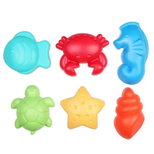 Let's Be Child Sand Mold Sea Animals 6 pcs Assorted