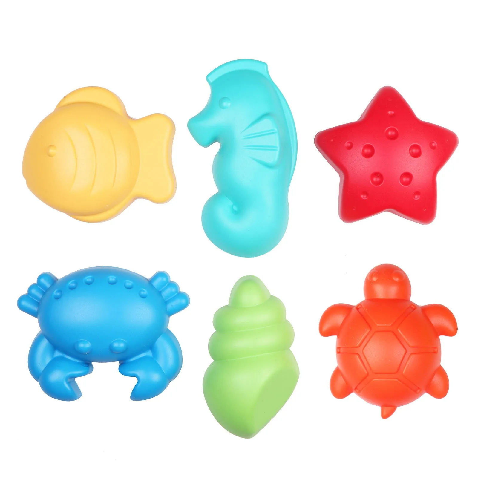 Let's Be Child Sand Mold Sea Animals 6 pcs Assorted