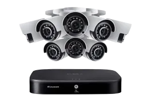 Lorex 4K 8-Channel 1TB DVR System with 8 Advanced Motion Detection Cameras