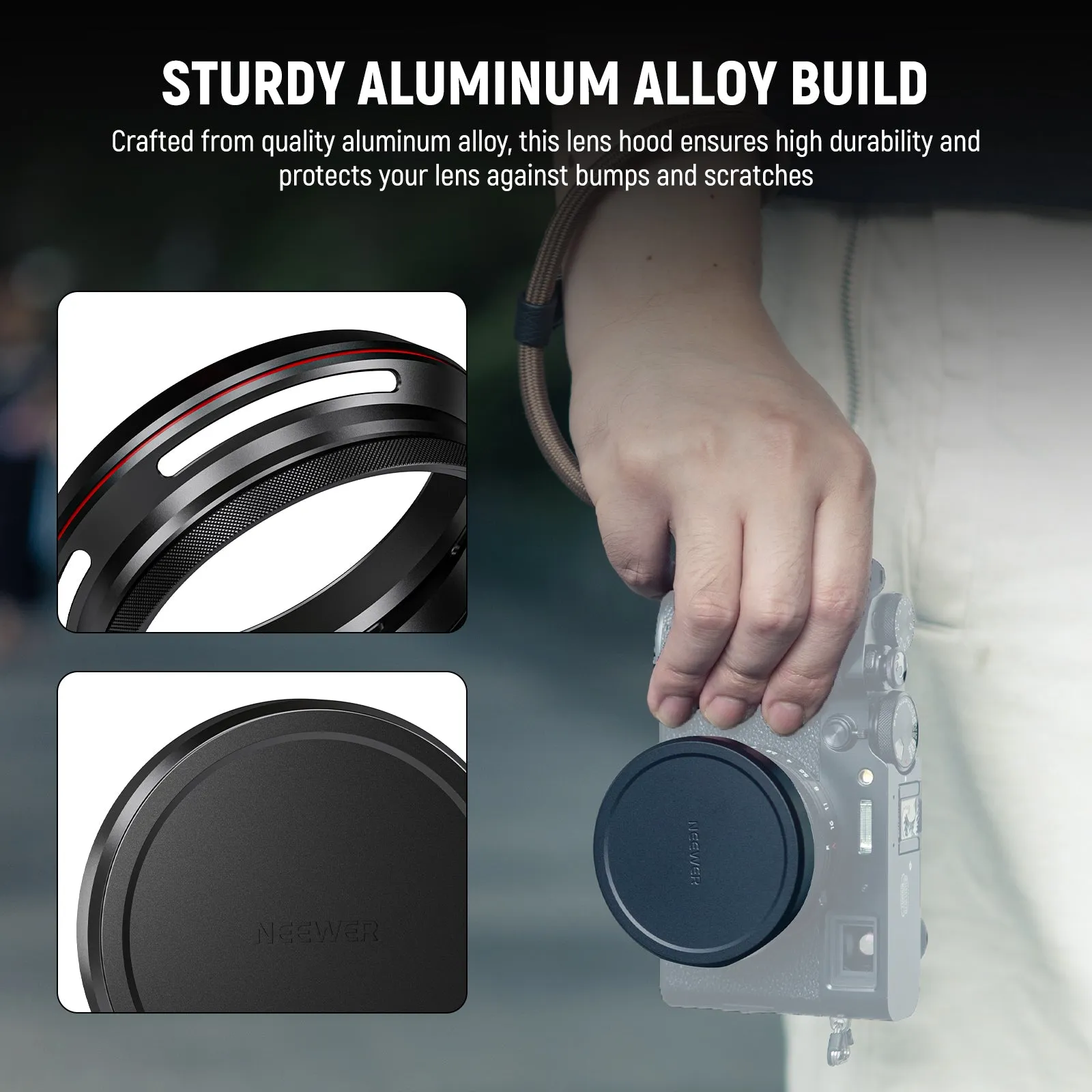 NEEWER CA086 Round Lens Hood For Fujifilm X100V & X100VI