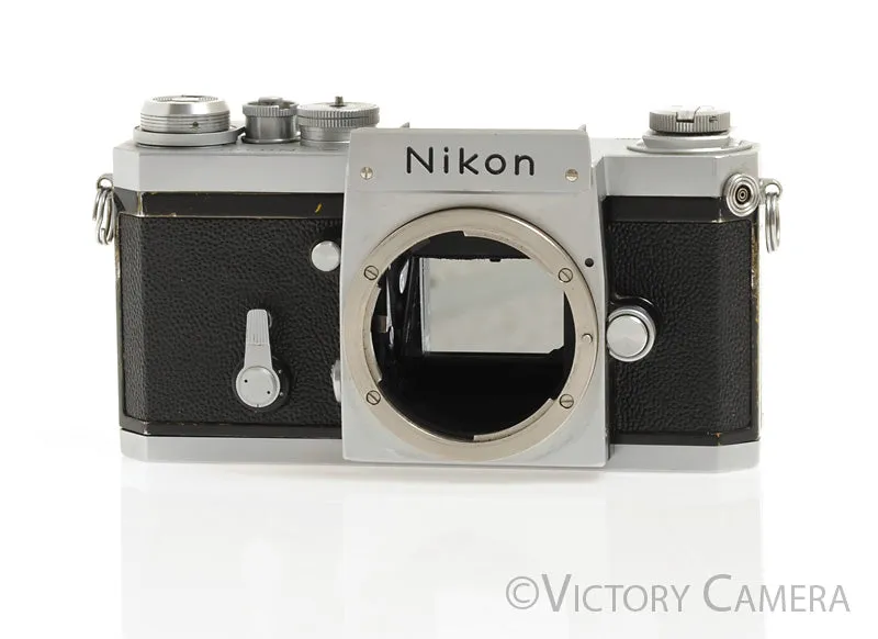 Nikon F Chrome 35mm Film Camera Body (only) [EXC-]