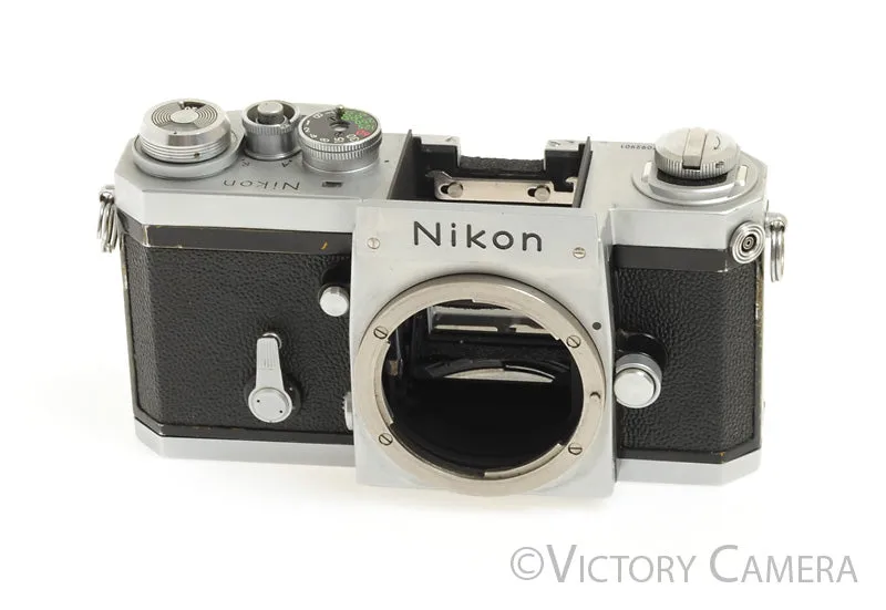 Nikon F Chrome 35mm Film Camera Body (only) [EXC-]