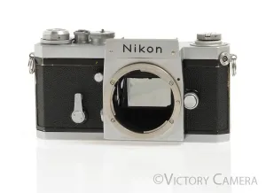 Nikon F Chrome 35mm Film Camera Body (only) [EXC-]