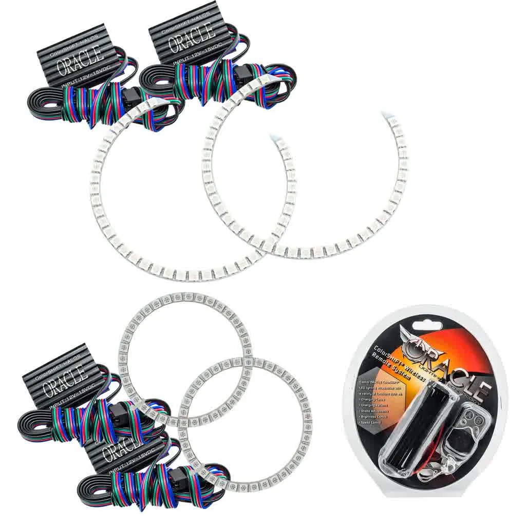Oracle Headlight Halo Rings Mercedes C250 C300 C350 (2008-2011) Multicolored RGB LED