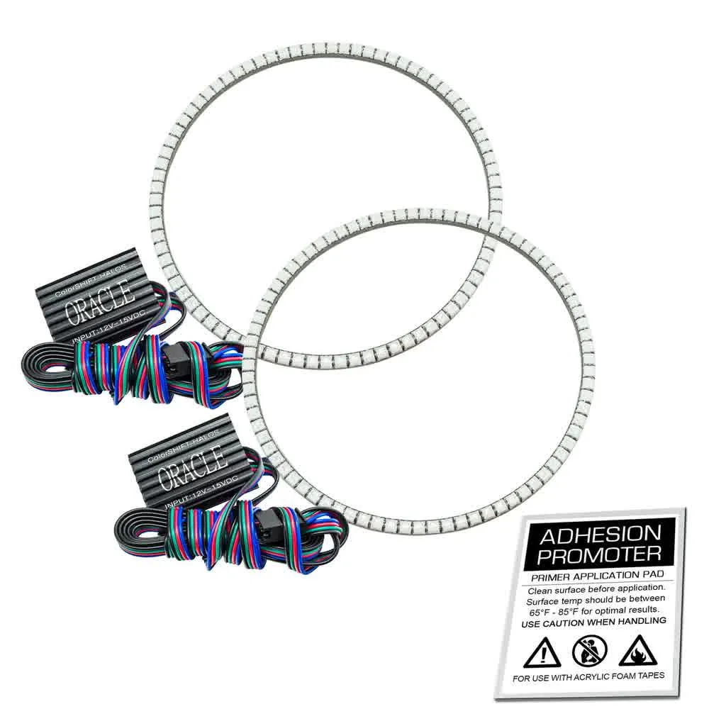 Oracle Headlight LED Halo Kit Jeep Wrangler TJ (97-06) [Waterproof - Surface Mount] Multicolored