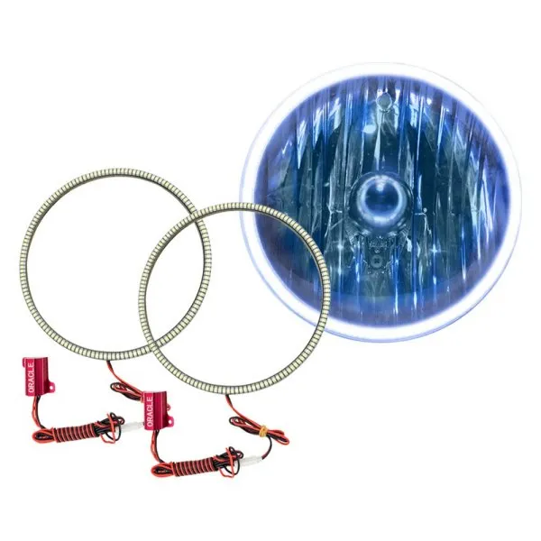 Oracle Headlight LED Halo Kit Jeep Wrangler TJ (97-06) [Waterproof - Surface Mount] Multicolored