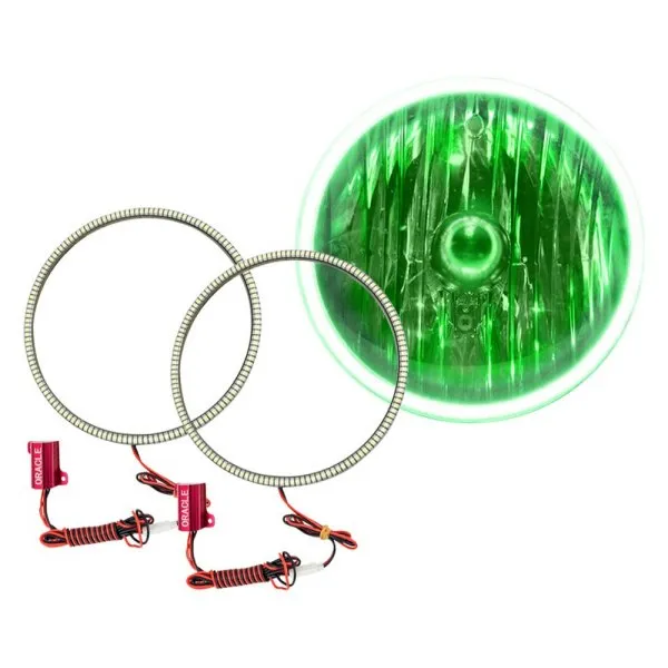 Oracle Headlight LED Halo Kit Jeep Wrangler TJ (97-06) [Waterproof - Surface Mount] Multicolored