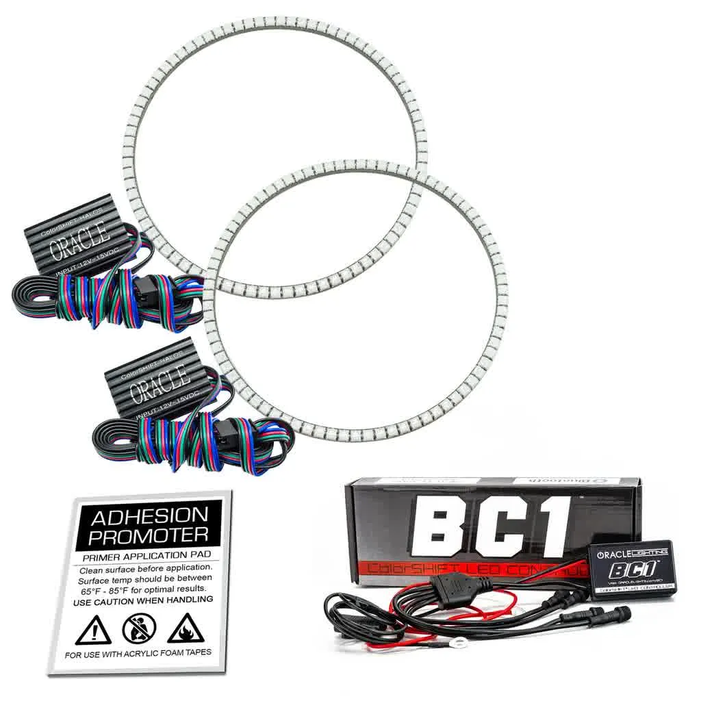 Oracle Headlight LED Halo Kit Jeep Wrangler TJ (97-06) [Waterproof - Surface Mount] Multicolored