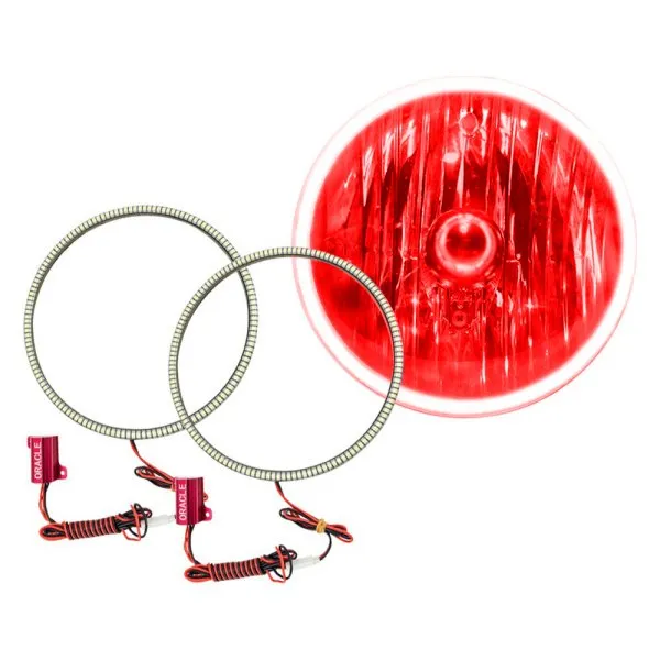 Oracle Headlight LED Halo Kit Jeep Wrangler TJ (97-06) [Waterproof - Surface Mount] Multicolored