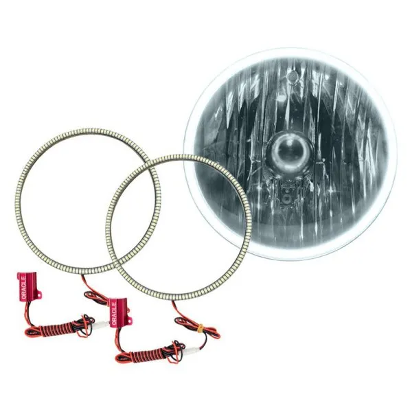Oracle Headlight LED Halo Kit Jeep Wrangler TJ (97-06) [Waterproof - Surface Mount] Multicolored