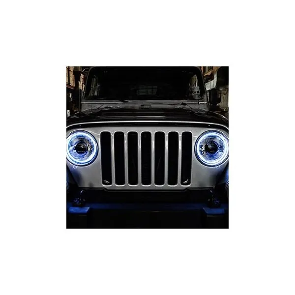 Oracle Headlight LED Halo Kit Jeep Wrangler TJ (97-06) [Waterproof - Surface Mount] Multicolored