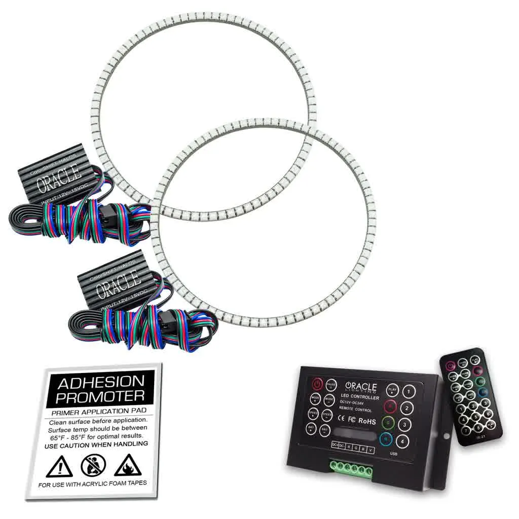 Oracle Headlight LED Halo Kit Jeep Wrangler TJ (97-06) [Waterproof - Surface Mount] Multicolored