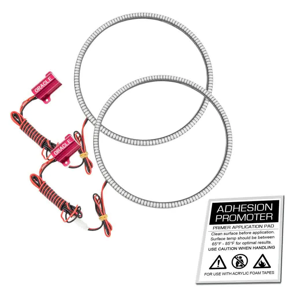 Oracle Headlight LED Halo Kit Jeep Wrangler TJ (97-06) [Waterproof - Surface Mount] Multicolored