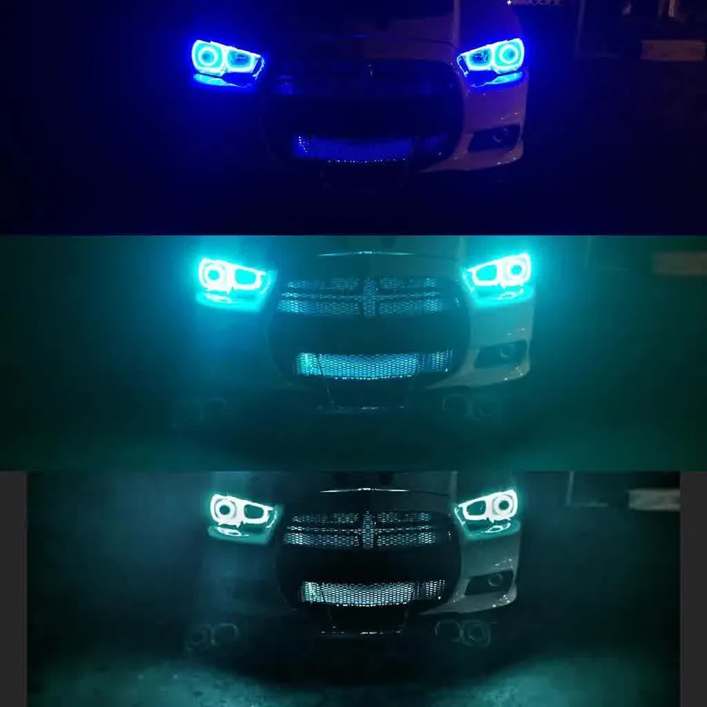 Oracle LED Headlight Halo Kit Dodge Charger (2011-2014) Multicolored