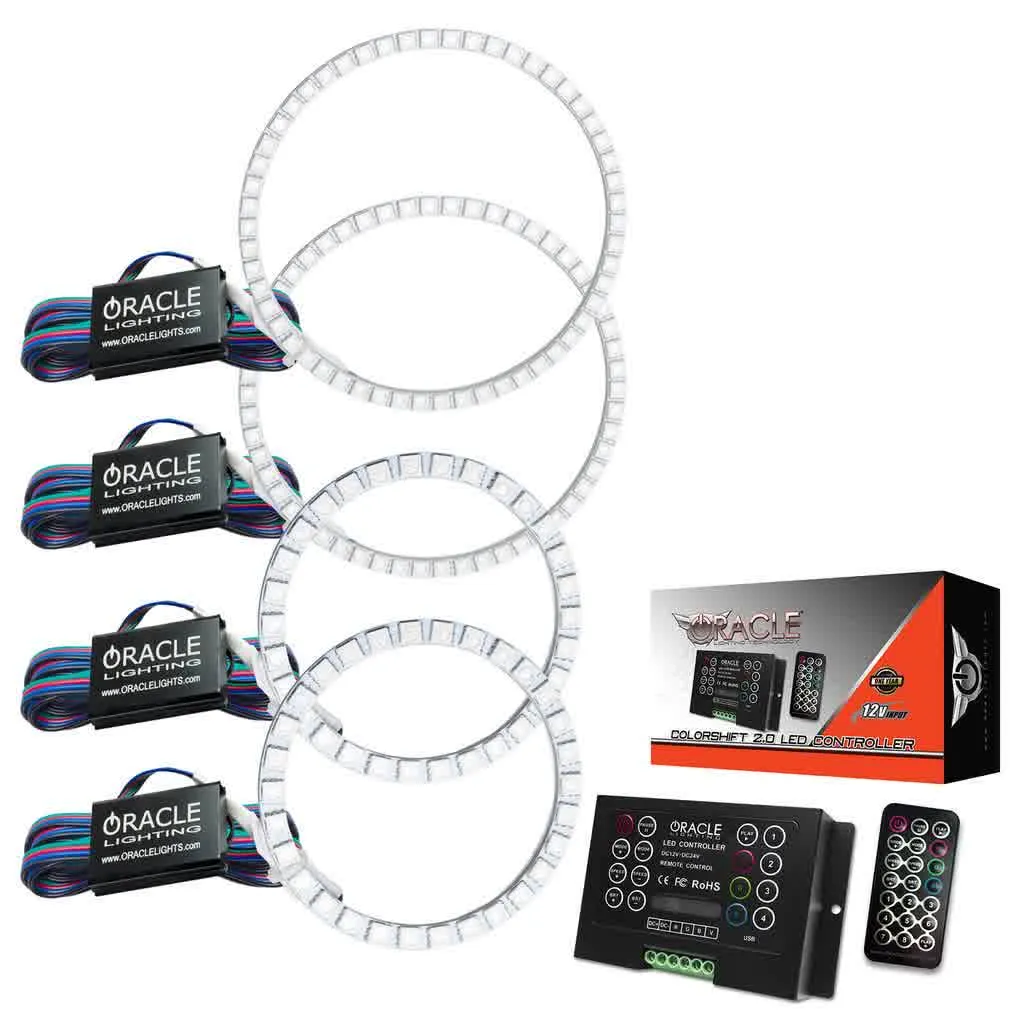 Oracle LED Headlight Halo Rings Chevy Silverado (2007-2013) [Square] Multicolored RGB