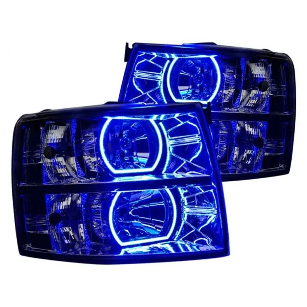 Oracle LED Headlight Halo Rings Chevy Silverado (2007-2013) [Square] Multicolored RGB