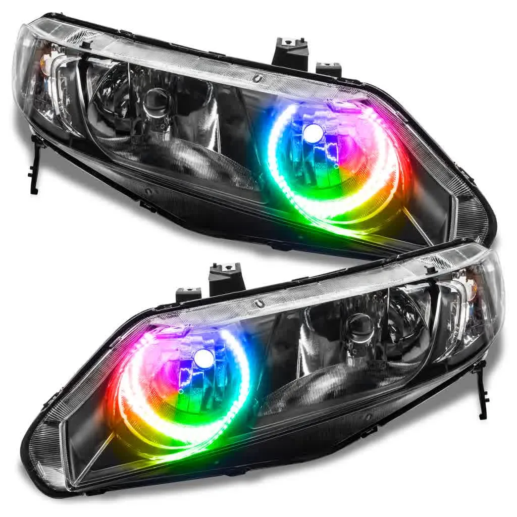 Oracle LED Headlight Halo Rings Honda Civic & Civic Si Sedan (06-11) Multicolored RGB
