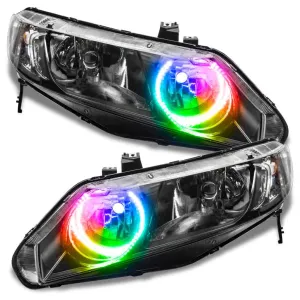 Oracle LED Headlight Halo Rings Honda Civic & Civic Si Sedan (06-11) Multicolored RGB