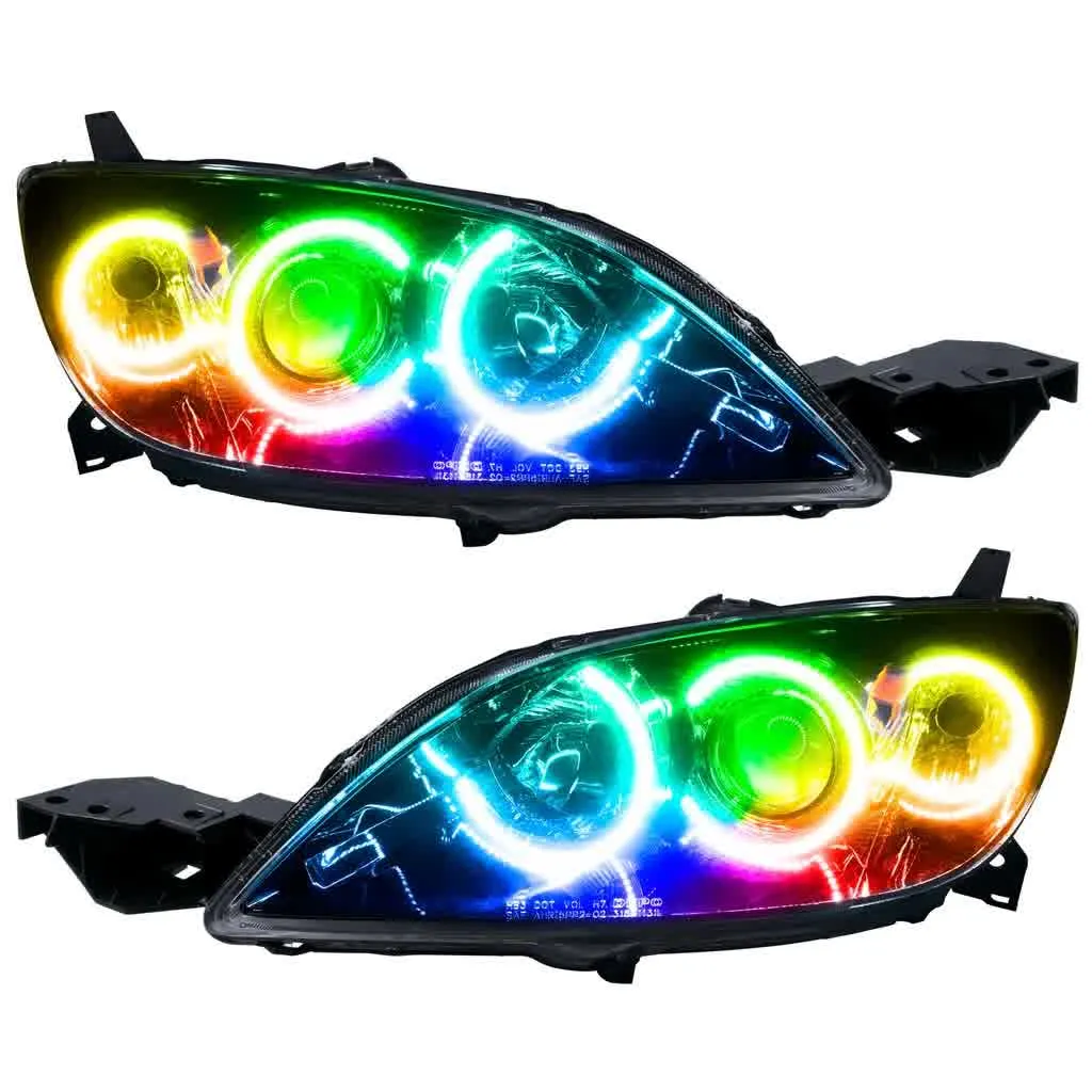 Oracle LED Headlight Halo Rings Mazda 3 (2004-2009) Multicolored RGB