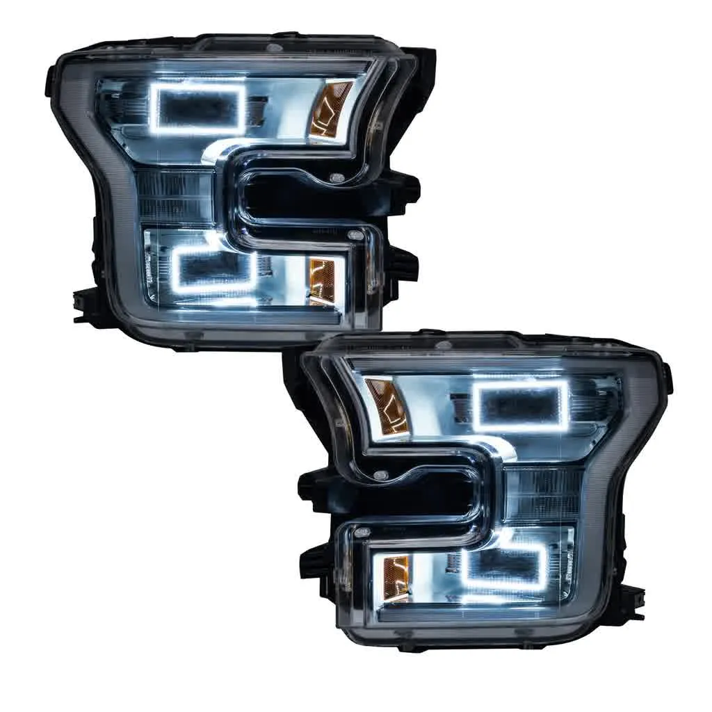 Oracle Projector Headlight LED Halo Kit Ford F150 Quad Cab (2015-2017) Multicolored