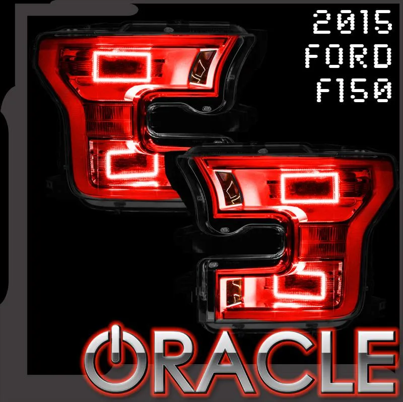 Oracle Projector Headlight LED Halo Kit Ford F150 Quad Cab (2015-2017) Multicolored