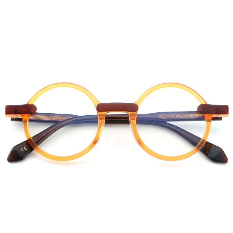 Retro Frame Large Frame European And American Plain Glasses