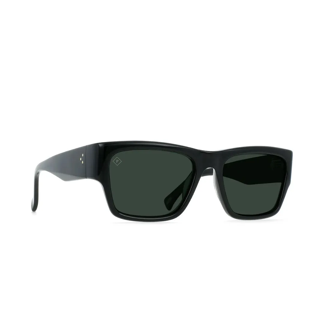 Rufio Sunglasses (Recycled Black   Green Polarized)
