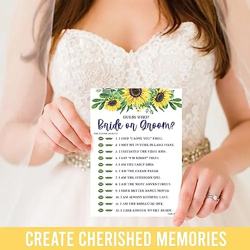 Sunflower Bridal Shower Games