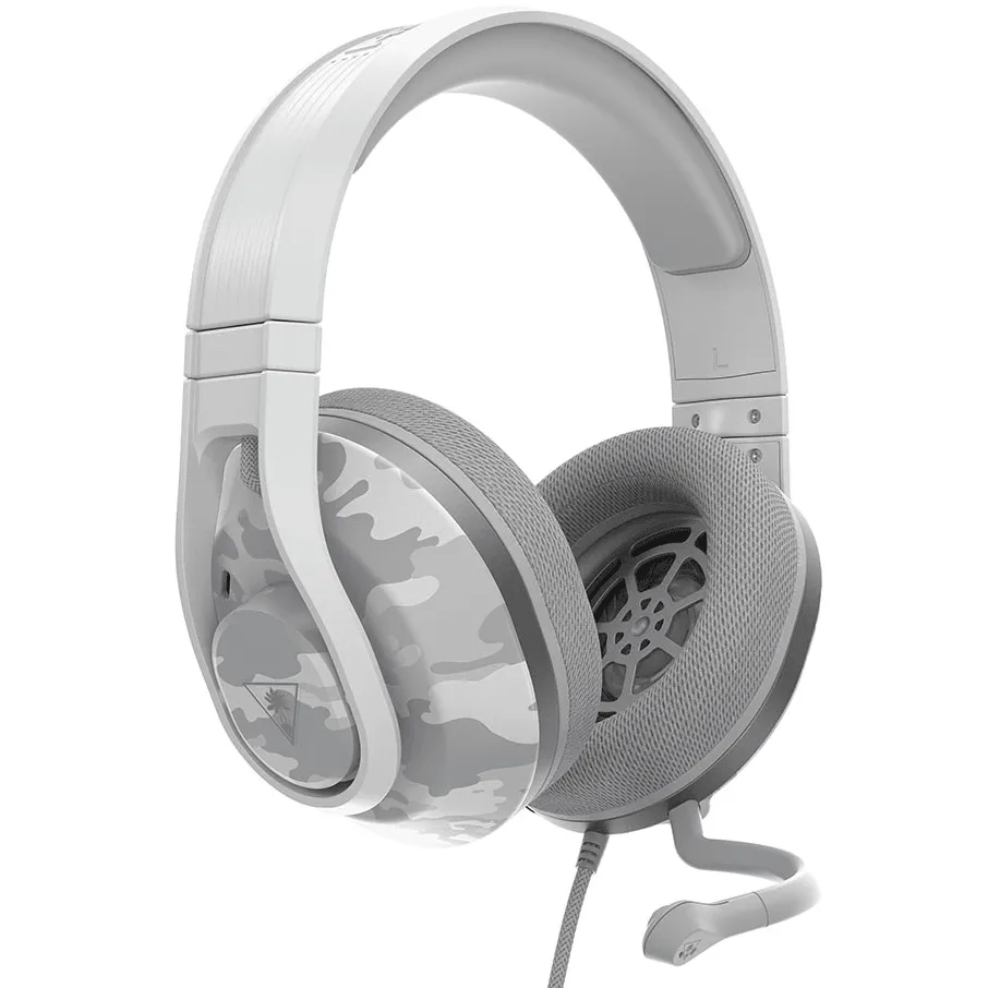 Turtle Beach Recon 500 Headset Headphones Microphone Gaming Camo Grey White
