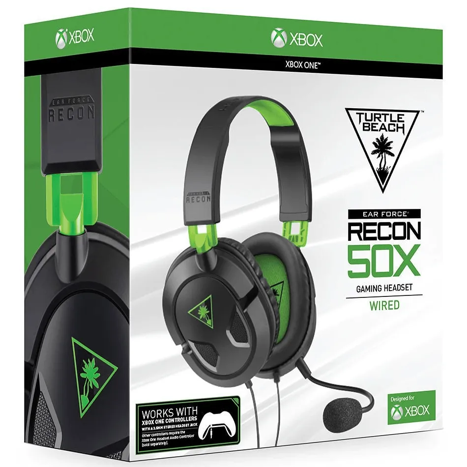 Turtle Beach Recon 50X Headset Headphones Ear Force XBOX