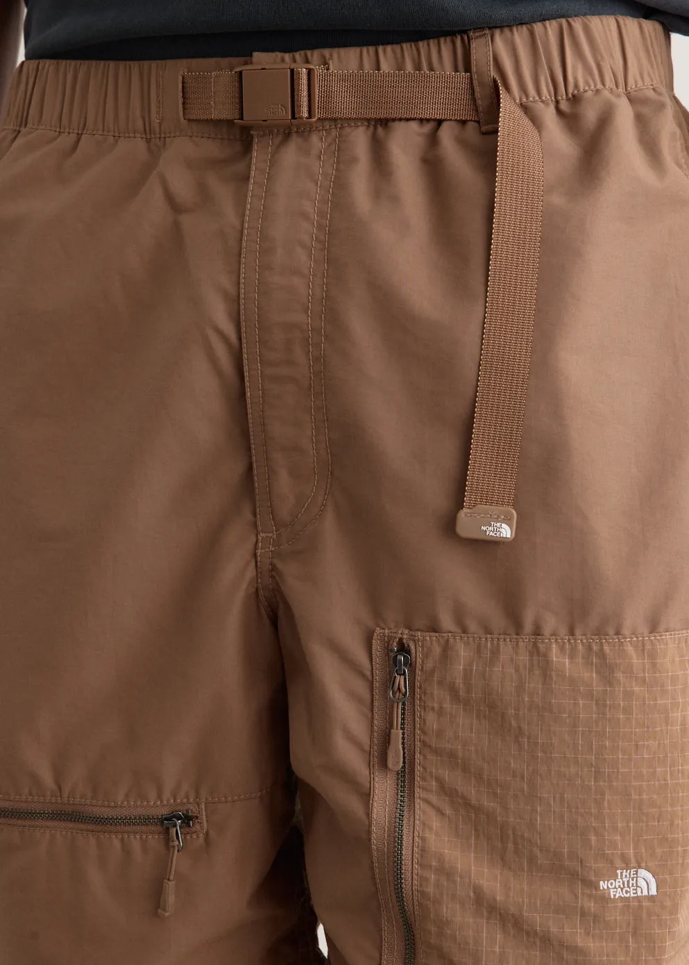 Woven Zipper Shorts